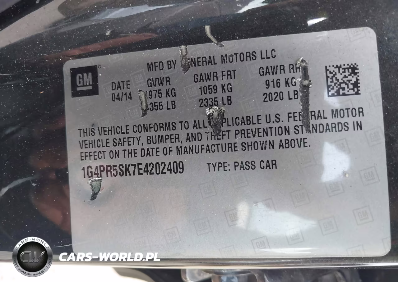 2014 Buick Verano Convenience Group VIN:1G4PR5SK7E4202409 - 9