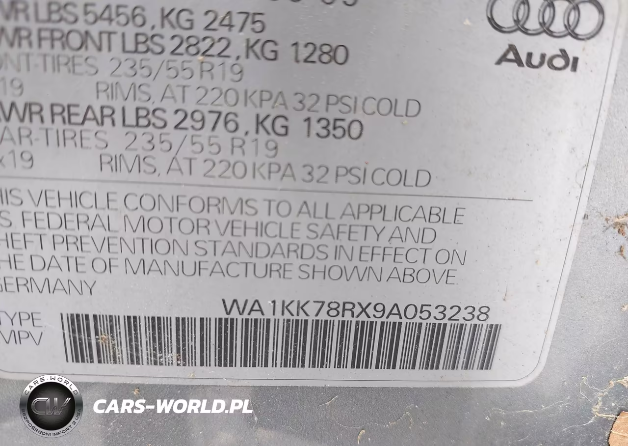 2009 Audi Q5 3.2 Premium VIN:WA1KK78RX9A053238 - 9