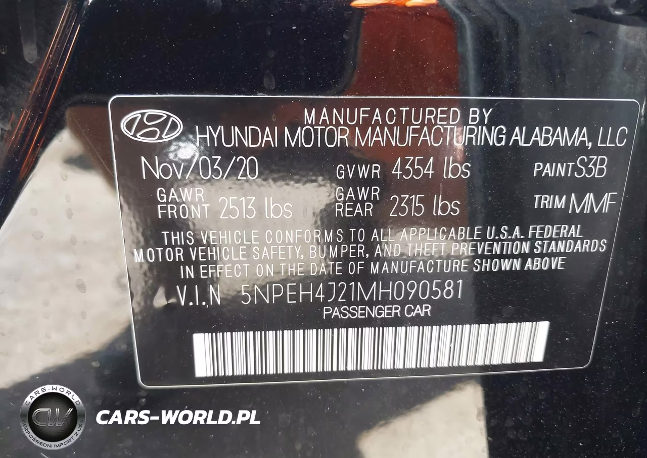 2021 Hyundai Sonata Limited VIN:5NPEH4J21MH090581 - 9
