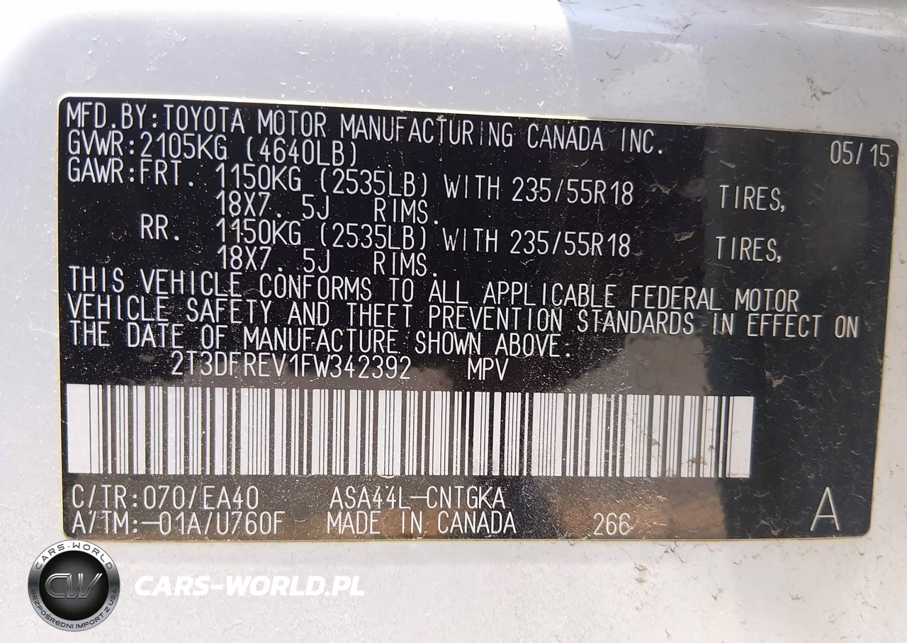 2015 Toyota Rav4 Limited VIN:2T3DFREV1FW342392 - 9