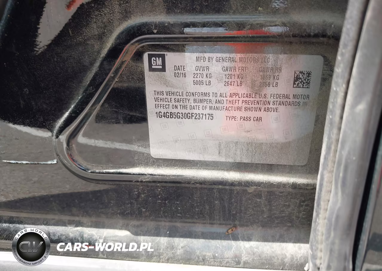 2016 Buick Lacrosse Leather VIN:1G4GB5G30GF237175 - 9