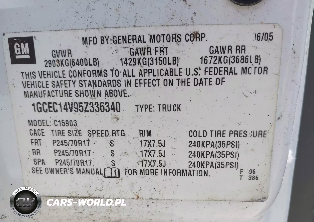 2005 Chevrolet Silverado 1500 Work Truck VIN:1GCEC14V95Z336340 - 9