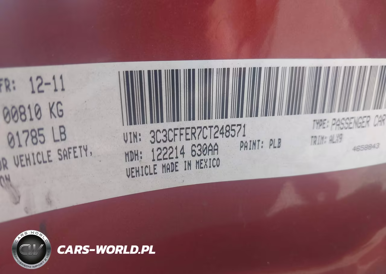2012 Fiat 500C Lounge VIN:3C3CFFER7CT248571 - 9