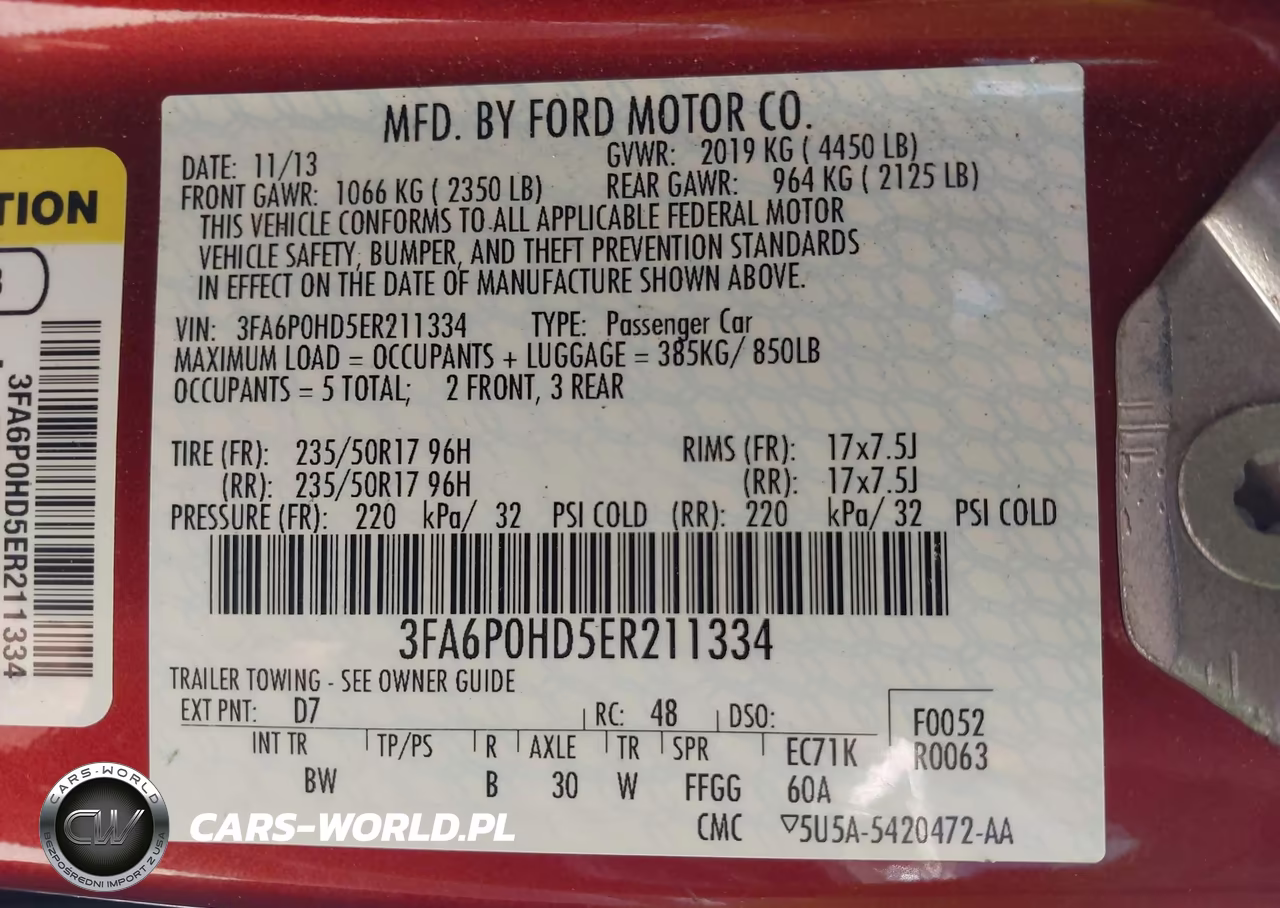 2014 Ford Fusion Se VIN:3FA6P0HD5ER211334 - 9