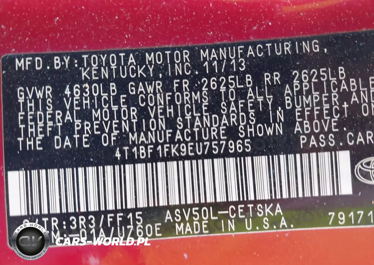 2014 Toyota Camry Se Sport VIN:4T1BF1FK9EU757965 - 9