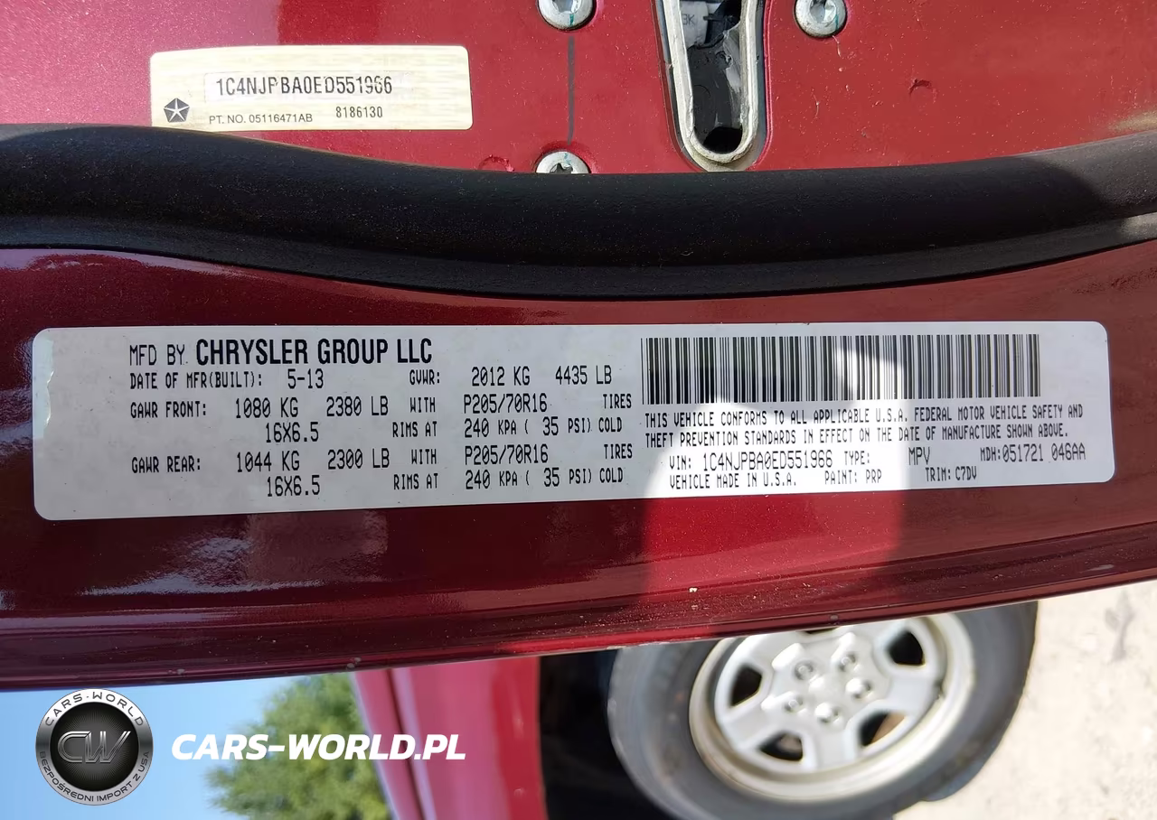 2014 Jeep Patriot Sport VIN:1C4NJPBA0ED551966 - 9