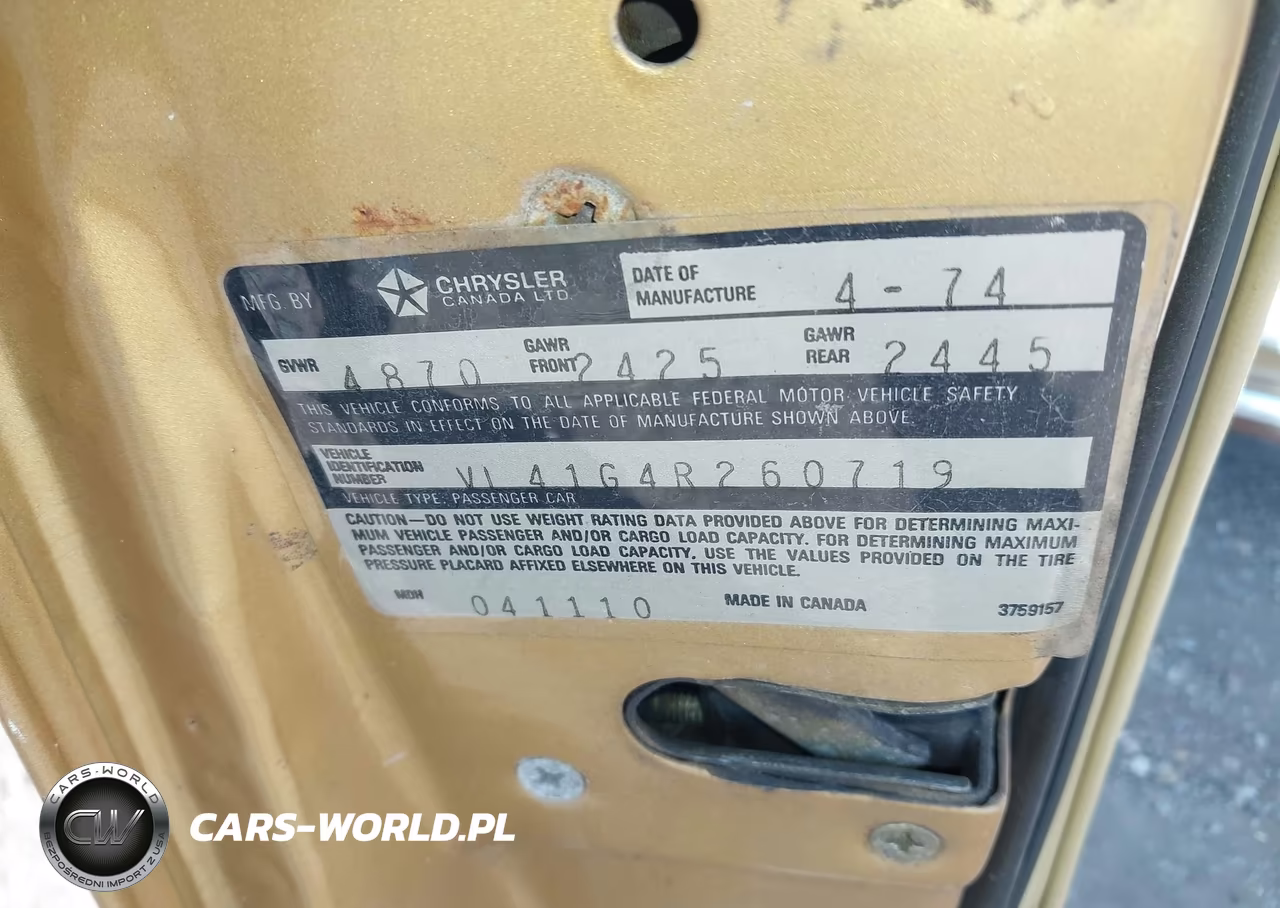 1974 Plymouth Valiant VIN:VL41G4R260719 - 9