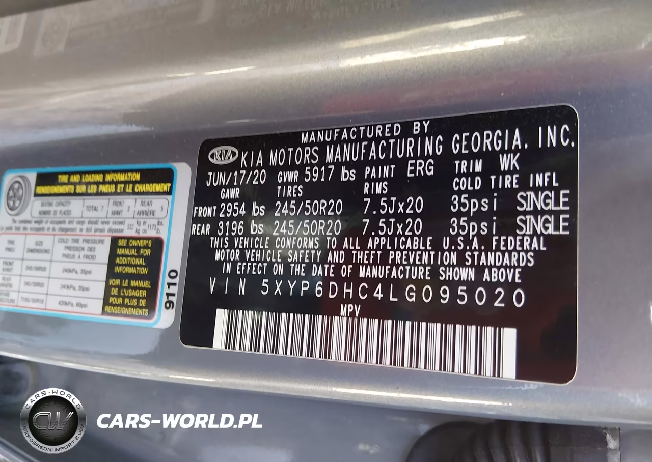 2020 Kia Telluride S VIN:5XYP6DHC4LG095020 - 9