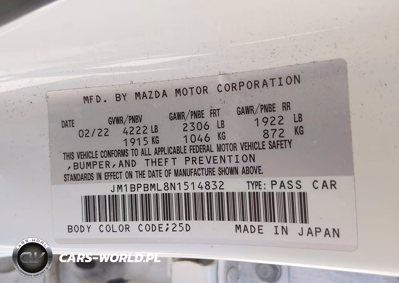 2022 Mazda Mazda3 Premium VIN:JM1BPBML8N1514832 - 9