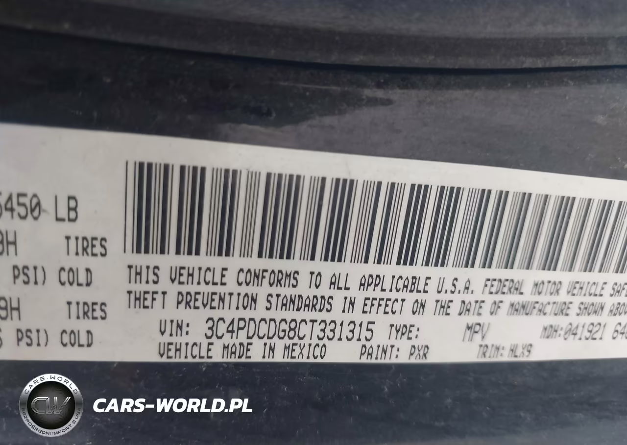 2012 Dodge Journey Crew VIN:3C4PDCDG8CT331315 - 9