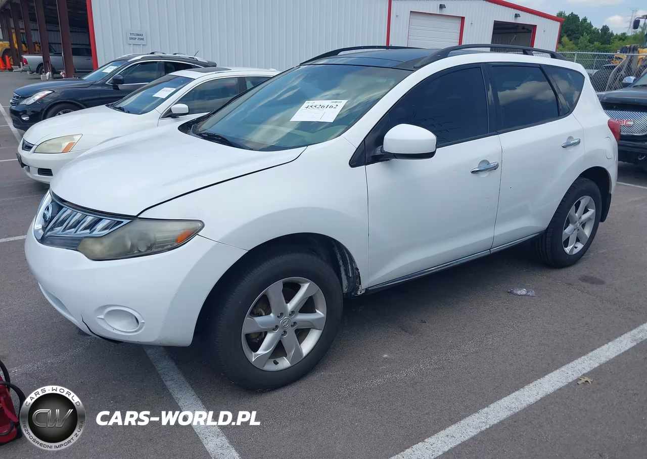 2009 Nissan Murano Sl VIN:JN8AZ18U69W018332 - 2