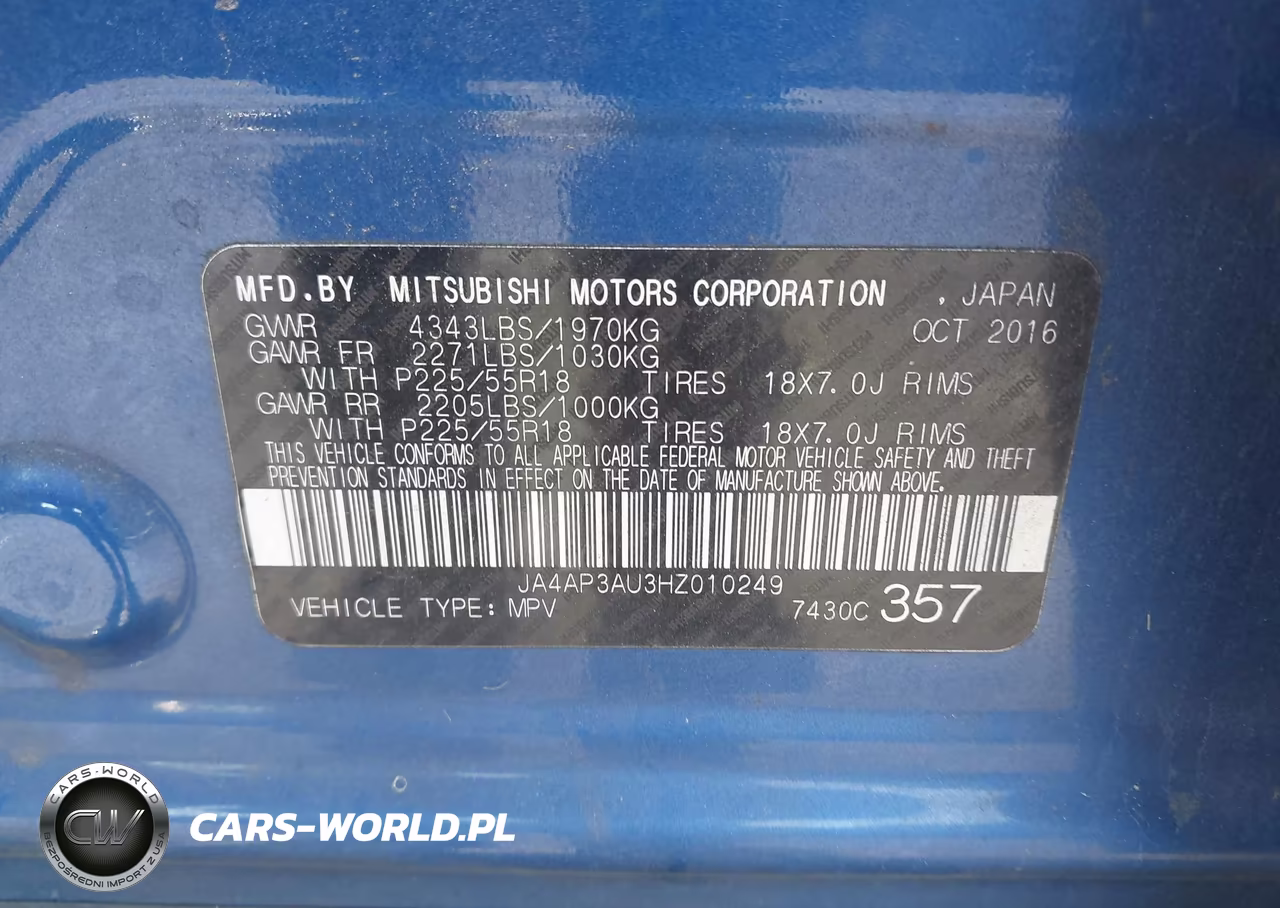 2017 Mitsubishi Outlander Sport 2.0 Es VIN:JA4AP3AU3HZ010249 - 9