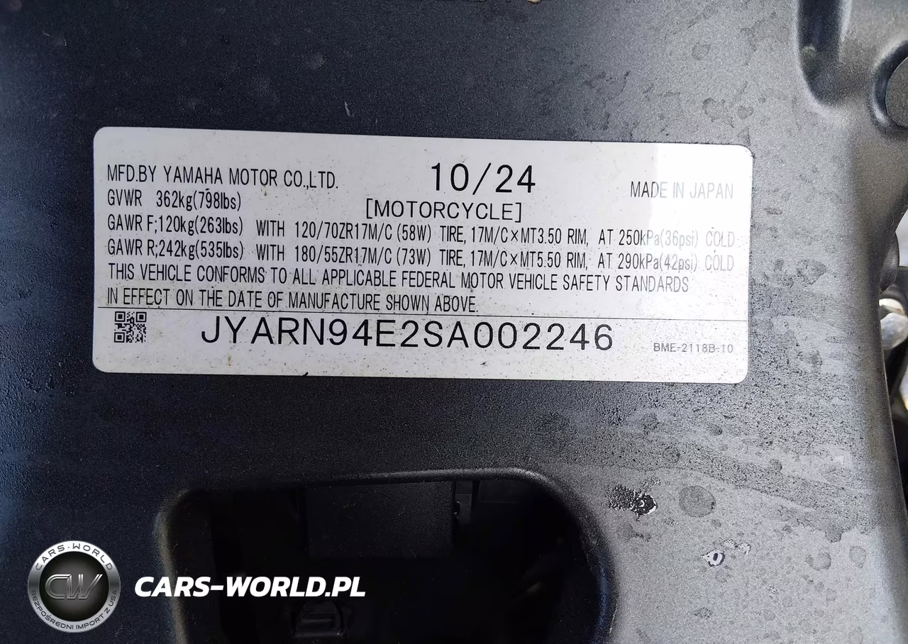 2025 Yamaha Mt09 VIN:JYARN94E2SA002246 - 10