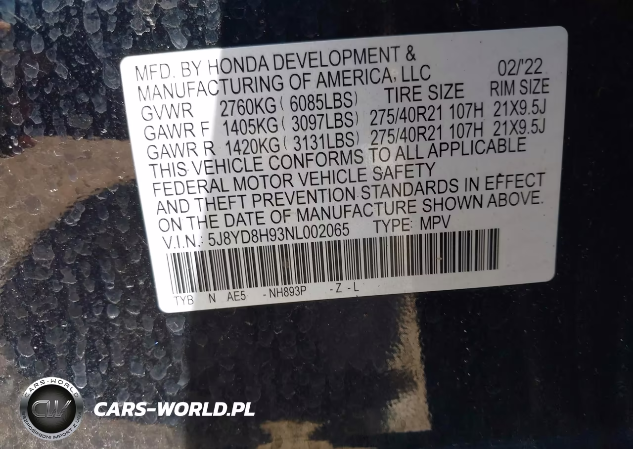 2022 Acura Mdx Type S VIN:5J8YD8H93NL002065 - 9