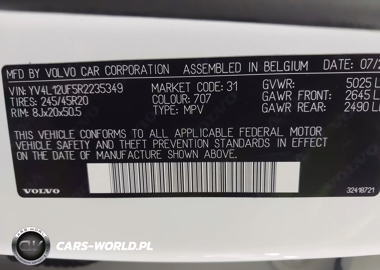 2024 Volvo Xc40 B5 Ultimate Bright Theme VIN:YV4L12UF5R2235349 - 9