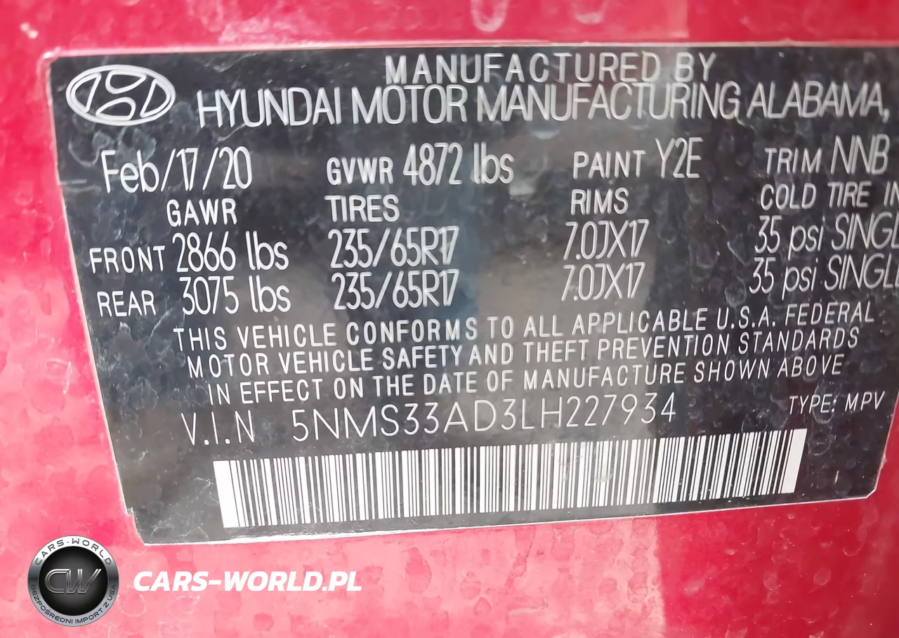 2020 Hyundai Santa Fe Sel-Sel Plus VIN:5NMS33AD3LH227934 - 9