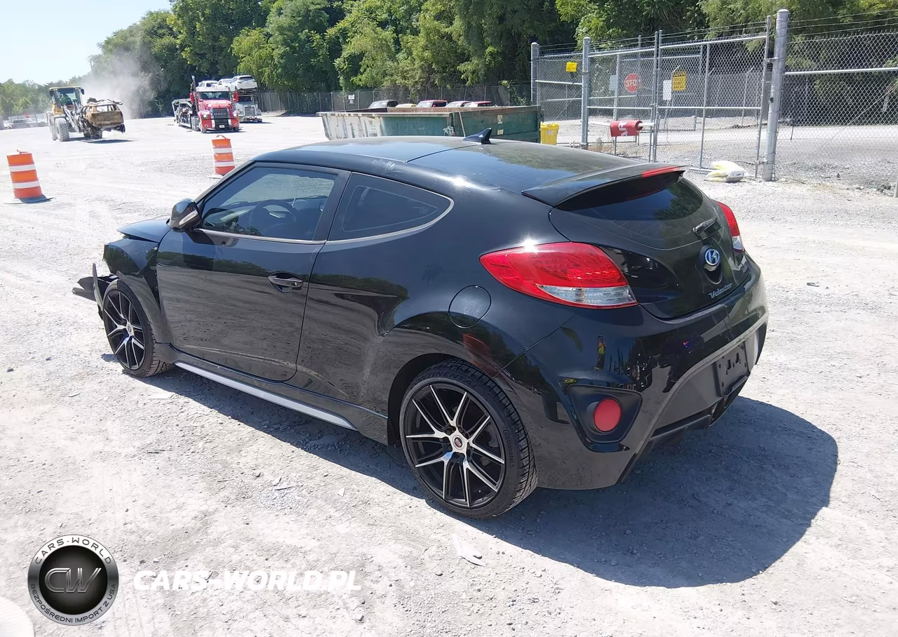 2014 Hyundai Veloster Turbo W-Black VIN:KMHTC6AEXEU191696 - 3