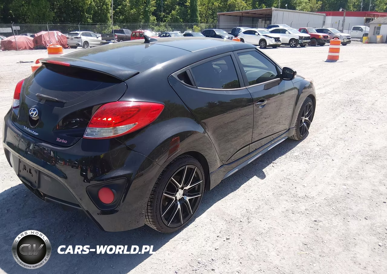 2014 Hyundai Veloster Turbo W-Black VIN:KMHTC6AEXEU191696 - 4