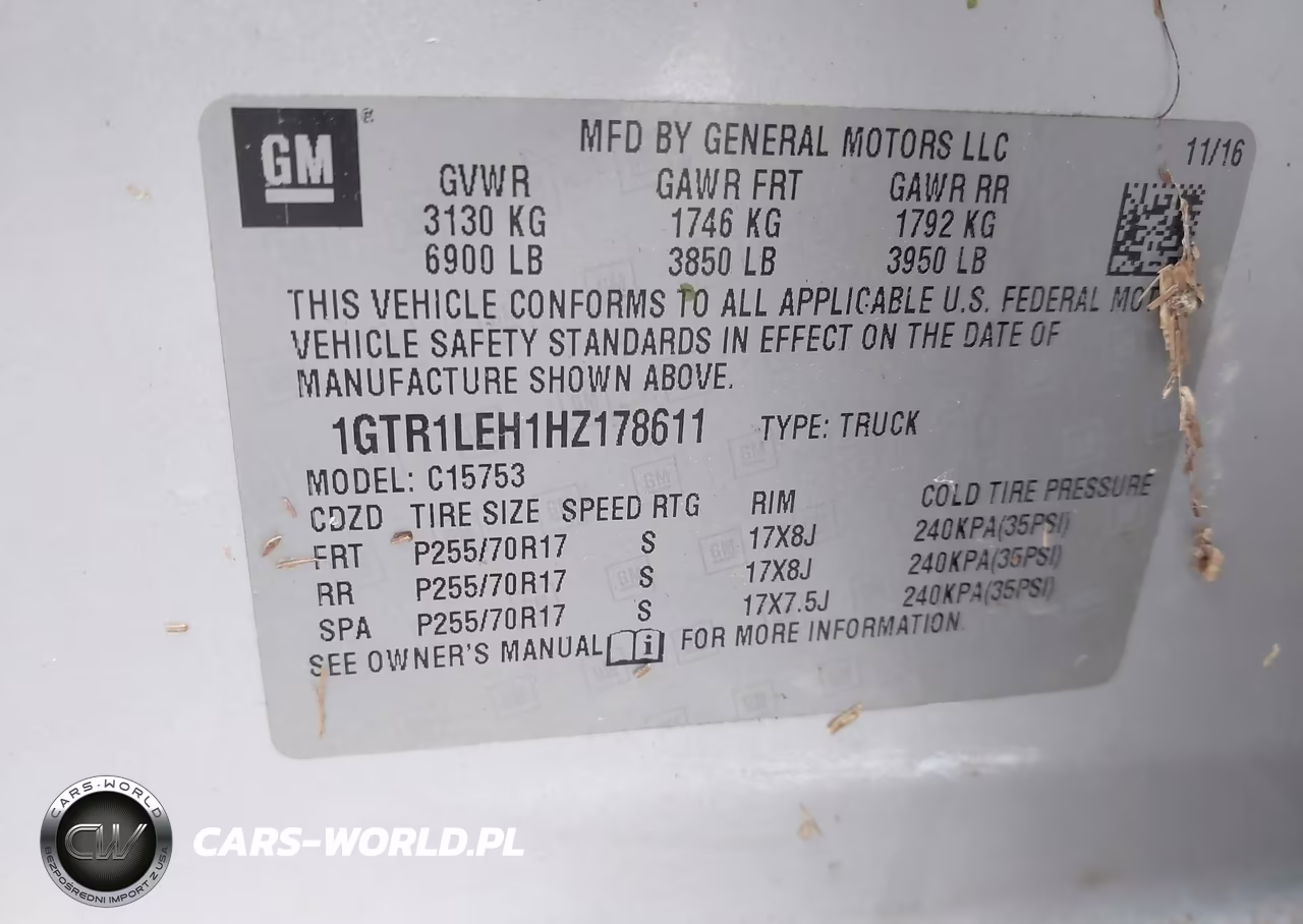 2017 GMC Sierra 1500 VIN:1GTR1LEH1HZ178611 - 9