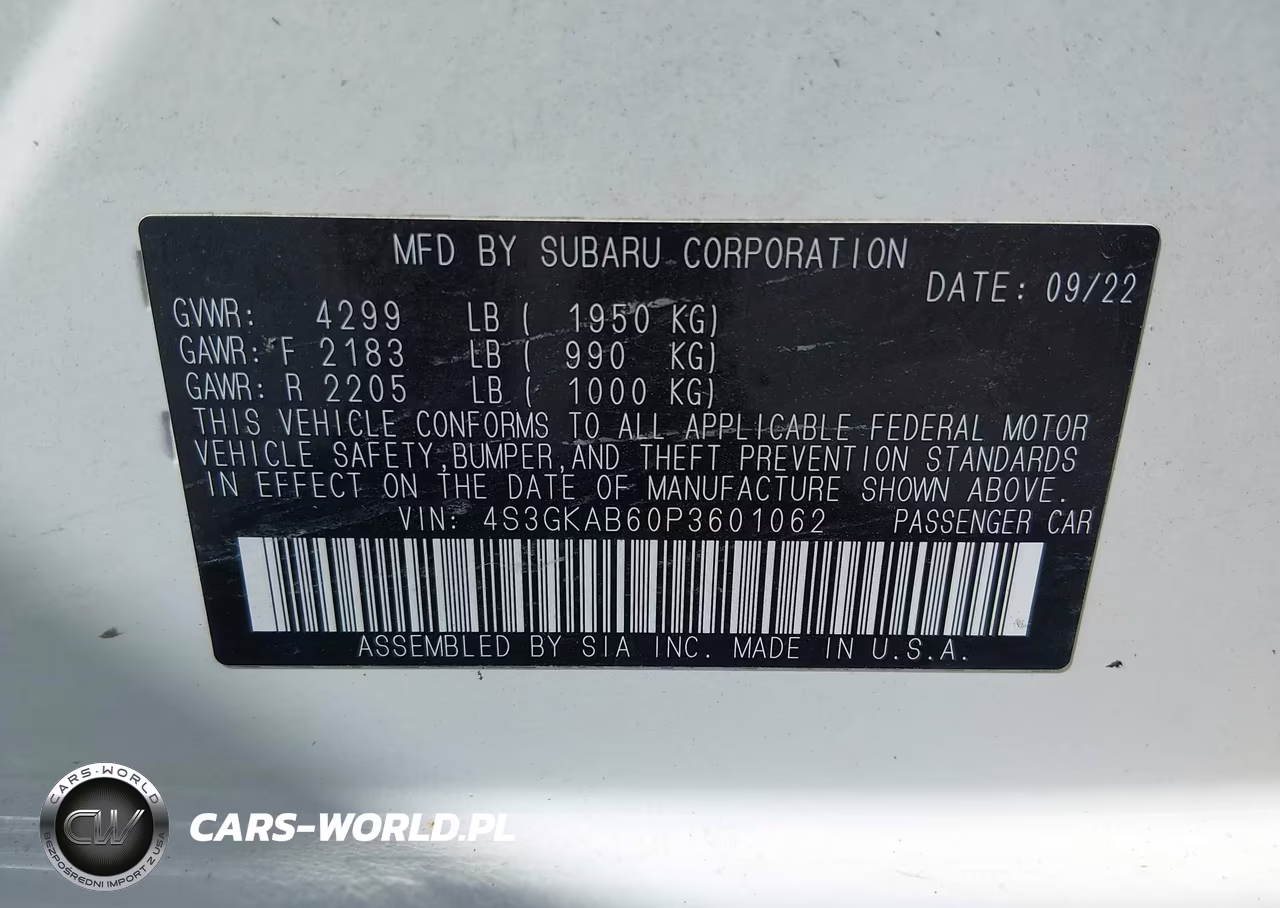 2023 Subaru Impreza Base VIN:4S3GKAB60P3601062 - 9