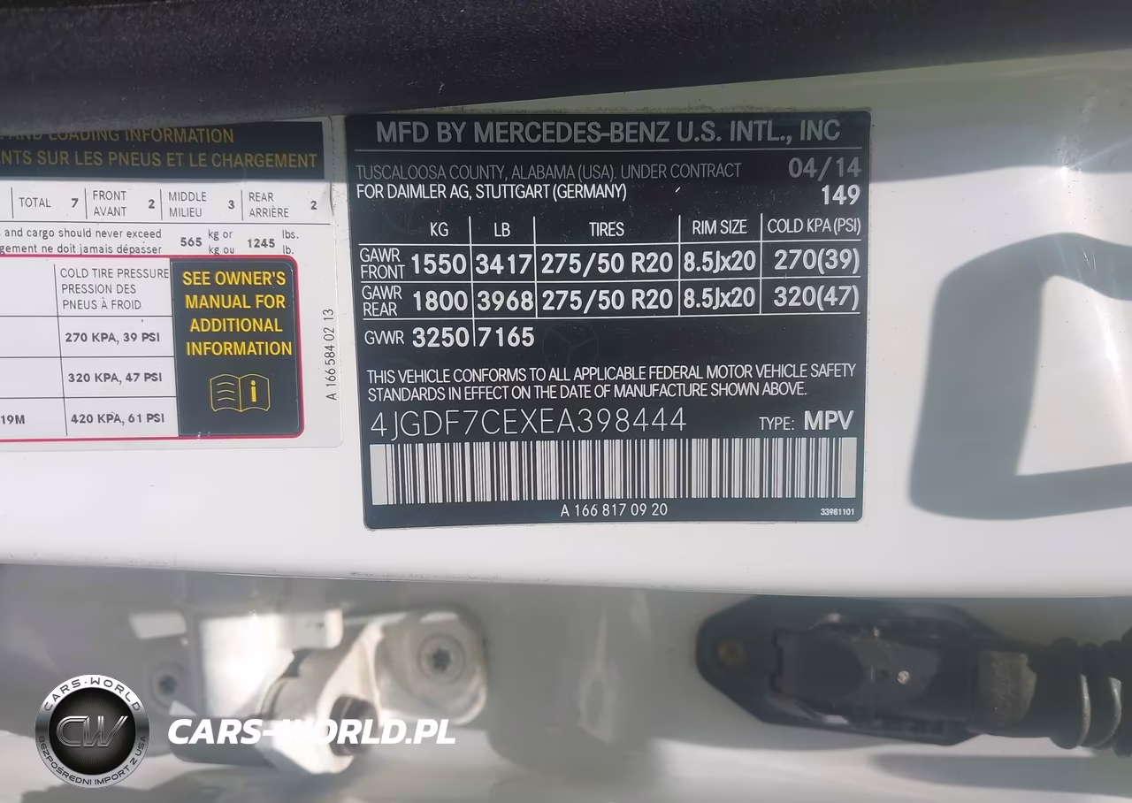 2014 Mercedes-Benz Gl 450 4Matic VIN:4JGDF7CEXEA398444 - 9
