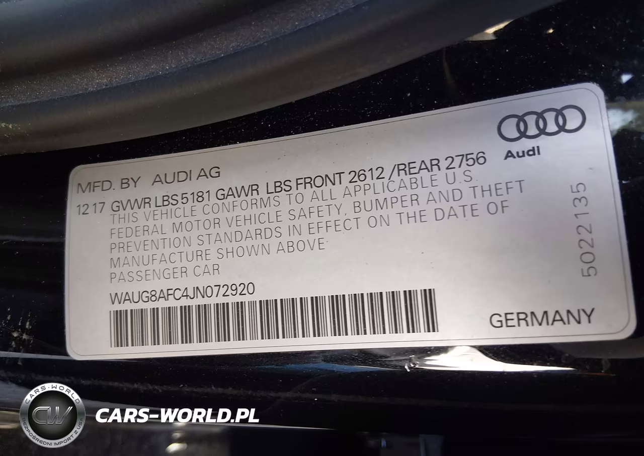 2018 Audi A6 2.0T Premium Plus VIN:WAUG8AFC4JN072920 - 9