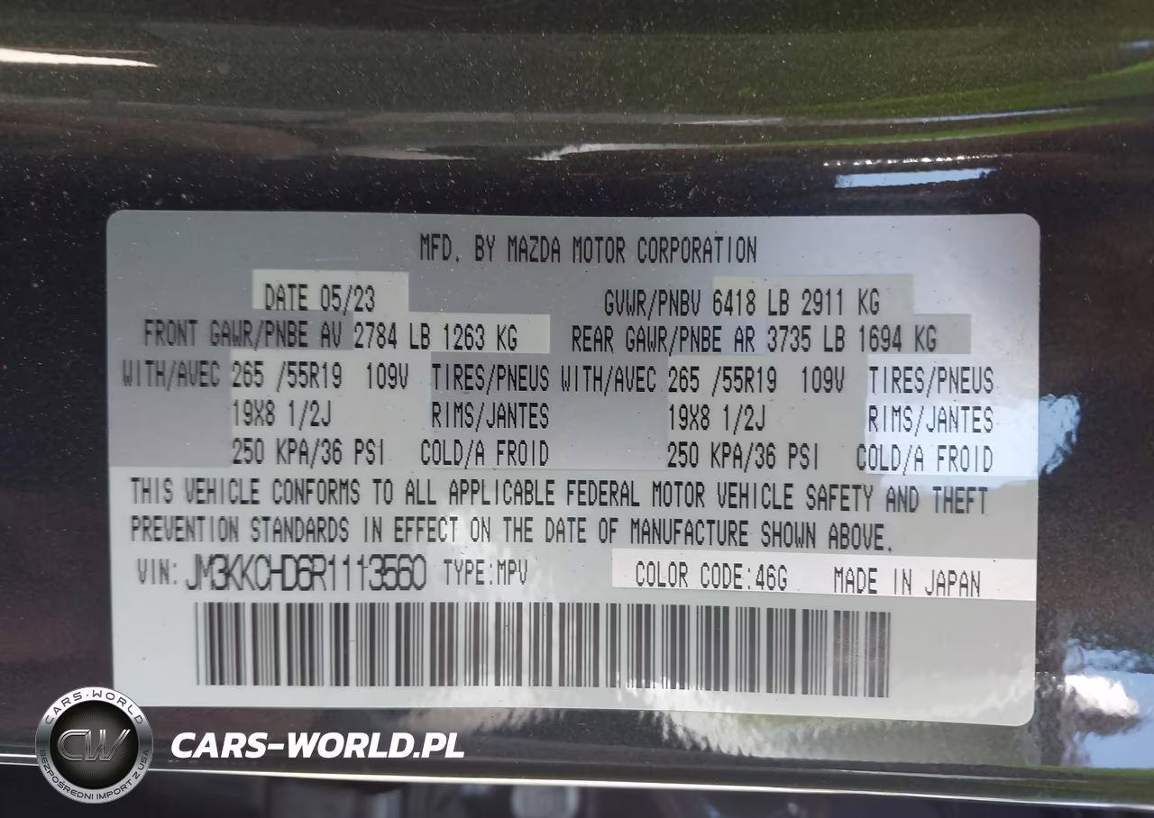 2024 Mazda Cx-90 3.3 Turbo Preferred Plus VIN:JM3KKCHD6R1113560 - 9