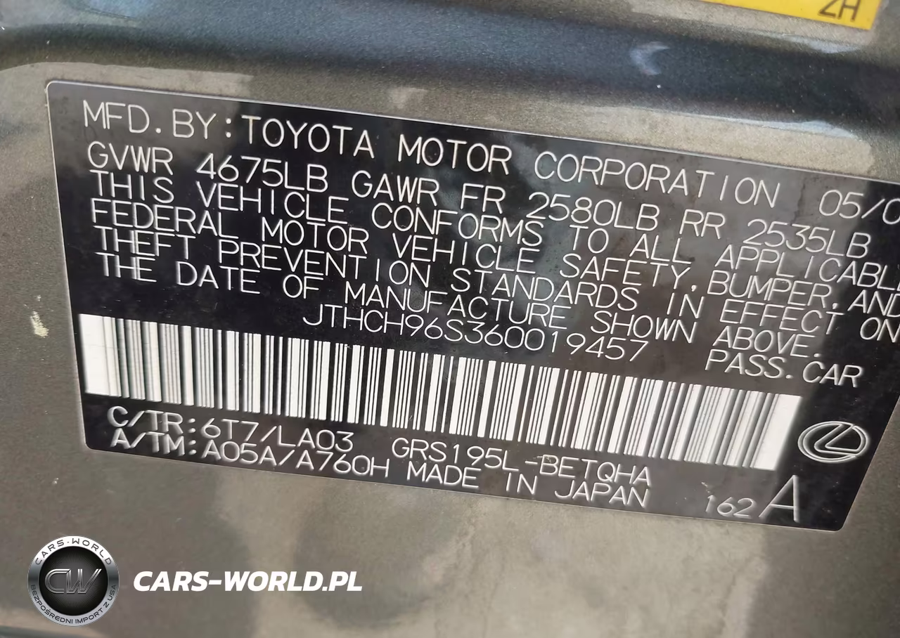 2006 Lexus Gs 300 VIN:JTHCH96S360019457 - 9