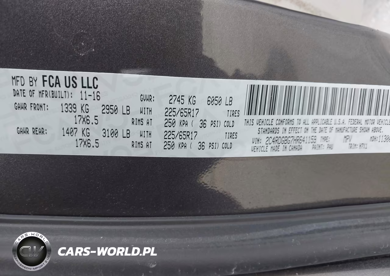 2017 Dodge Grand Caravan Se VIN:2C4RDGBG7HR641159 - 9