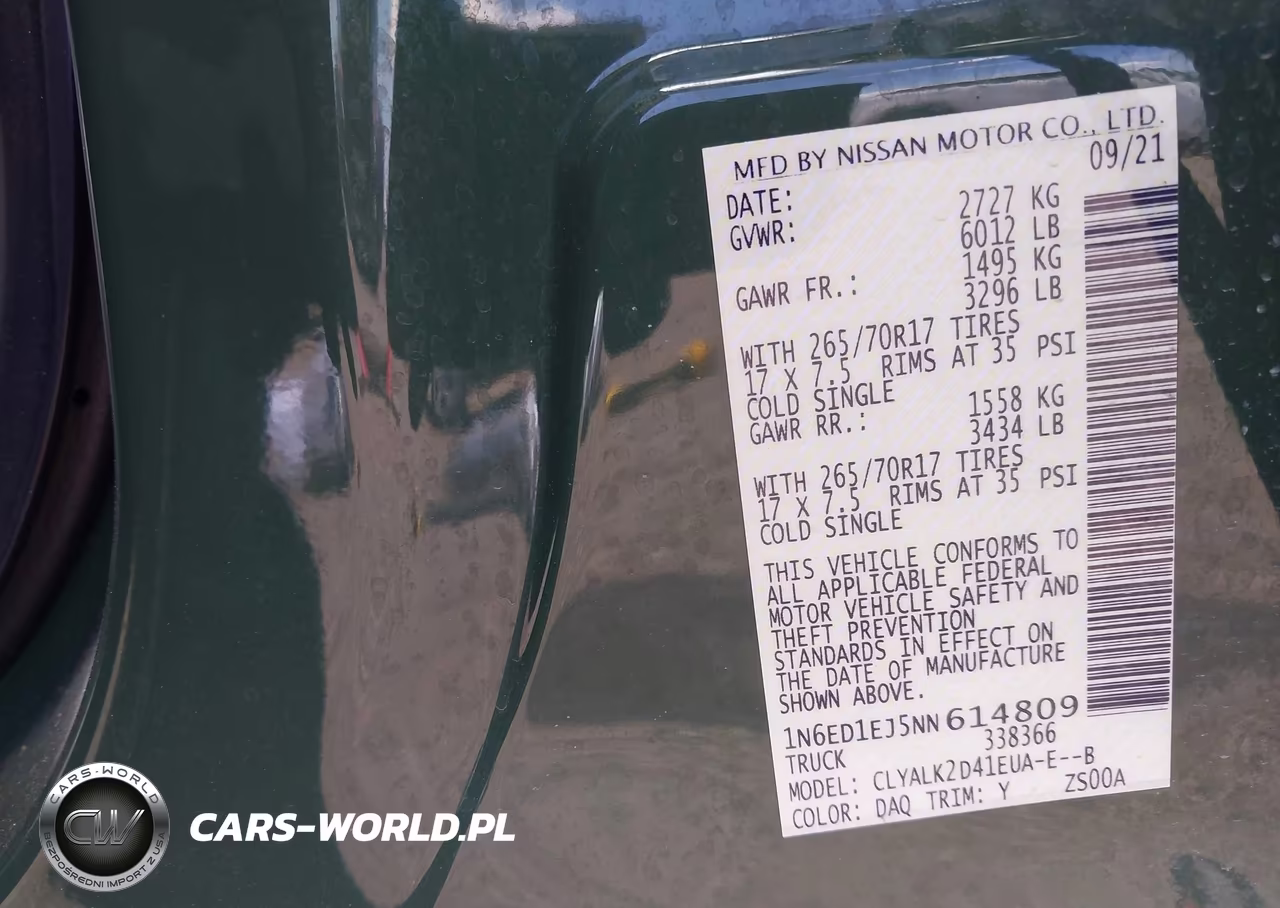 2022 Nissan Frontier Pro-X 4X2 VIN:1N6ED1EJ5NN614809 - 9