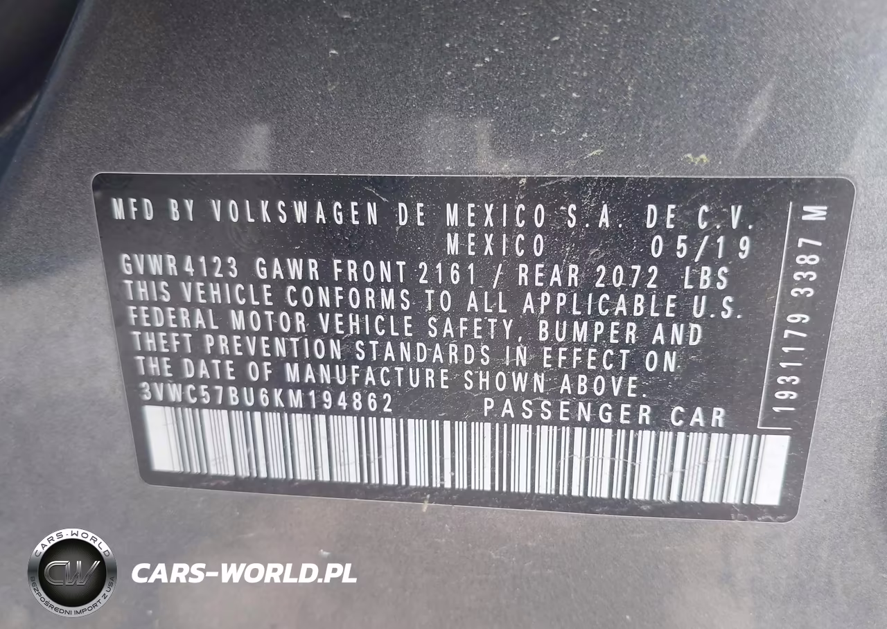 2019 Volkswagen Jetta 1.4T R-Line-1.4T S-1.4T Se VIN:3VWC57BU6KM194862 - 9