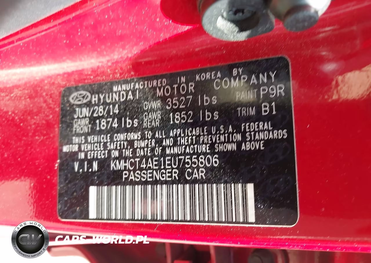 2014 Hyundai Accent Gls VIN:KMHCT4AE1EU755806 - 9