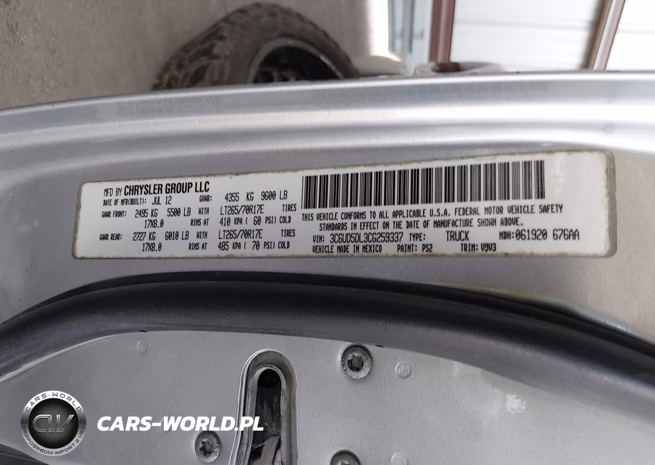 2012 Ram 2500 Slt VIN:3C6UD5DL3CG259337 - 9