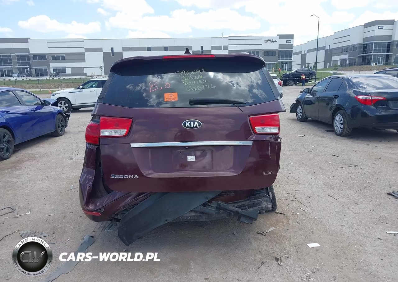 2015 Kia Sedona Lx VIN:KNDMB5C12F6040566 - 16