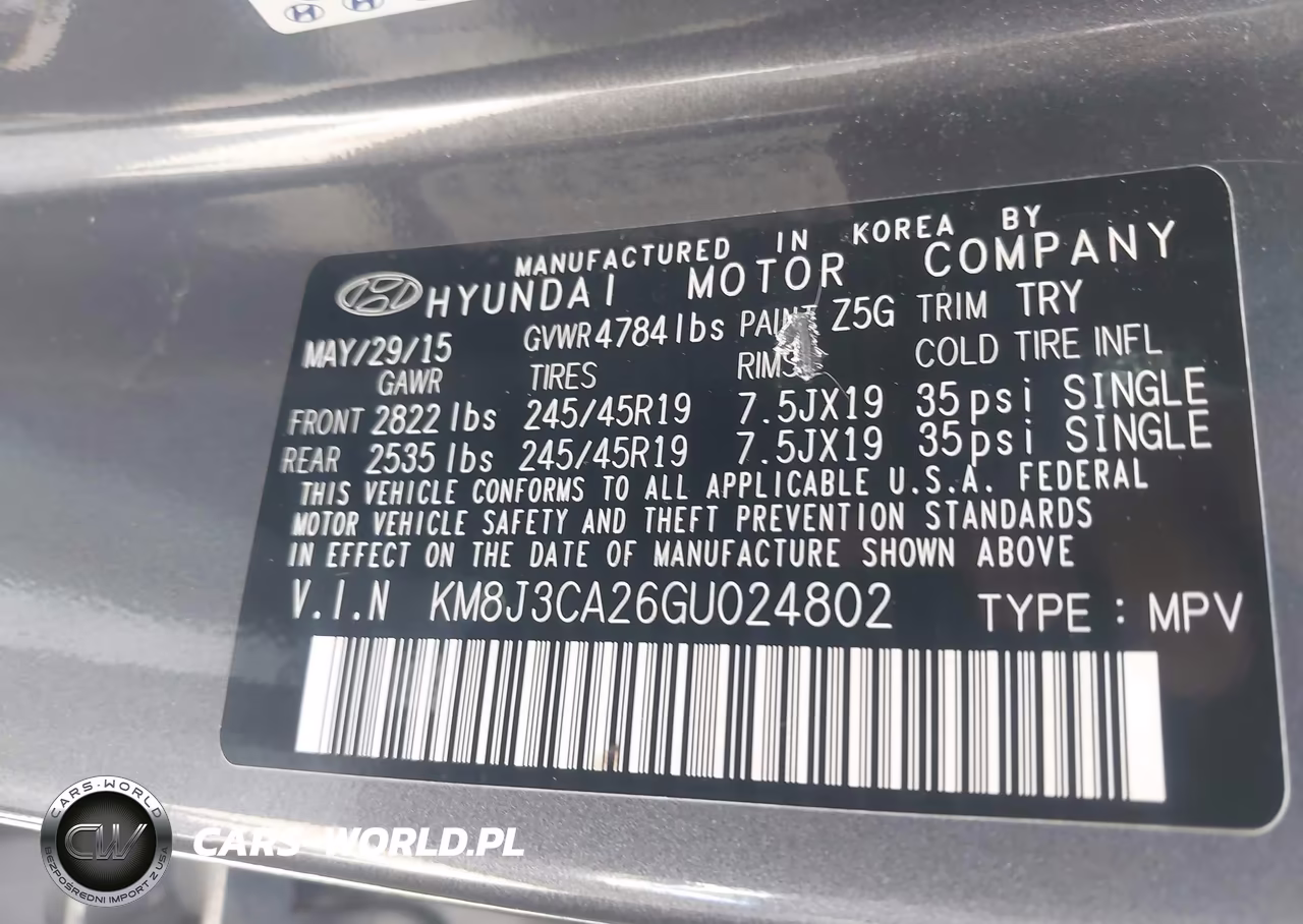 2016 Hyundai Tucson Limited VIN:KM8J3CA26GU024802 - 9