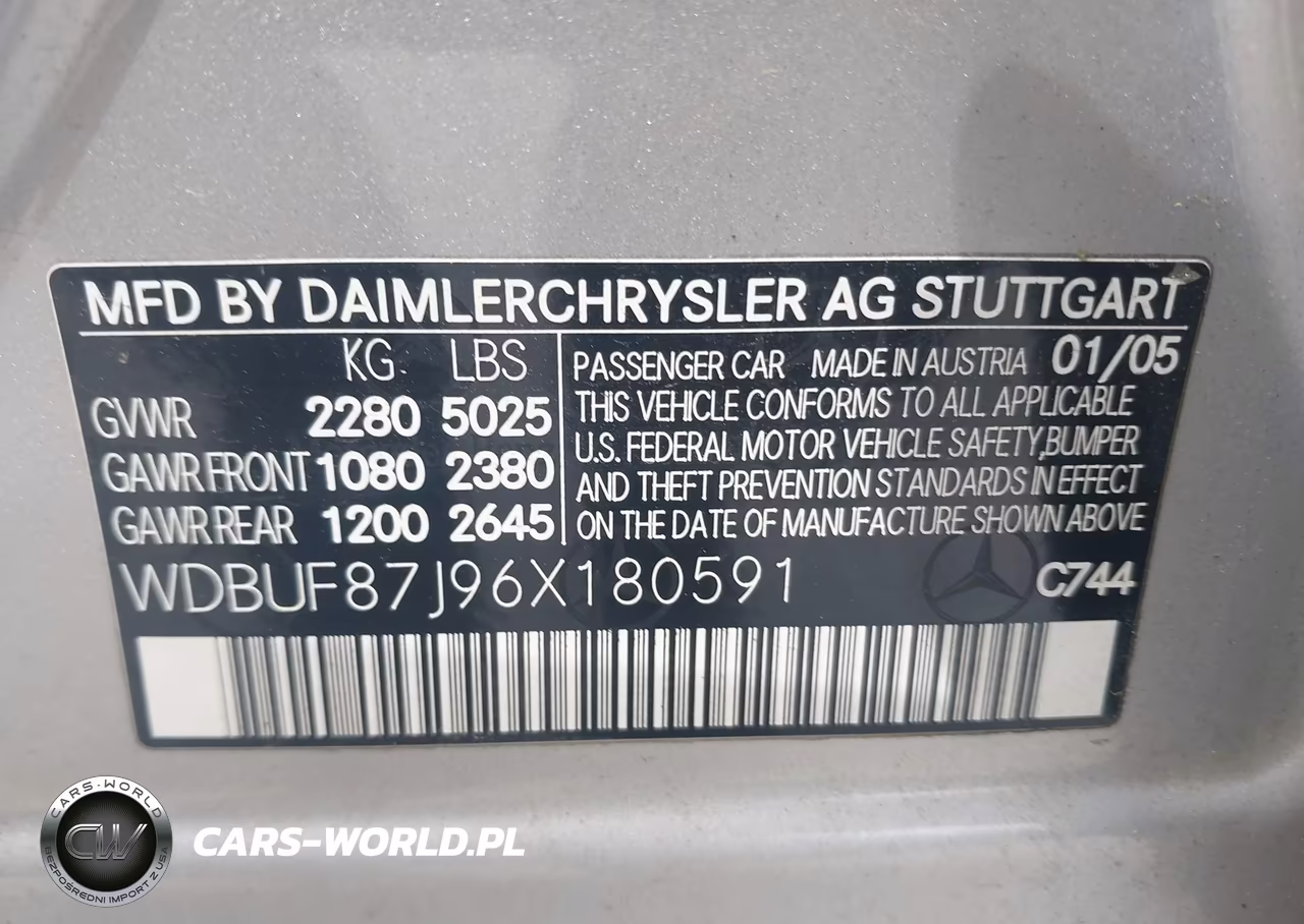 2006 Mercedes-Benz E 350 4Matic VIN:WDBUF87J96X180591 - 9