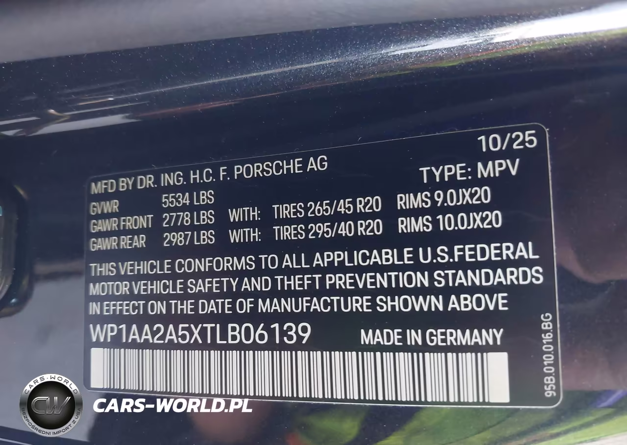 2026 Porsche Macan T VIN:WP1AA2A5XTLB06139 - 9