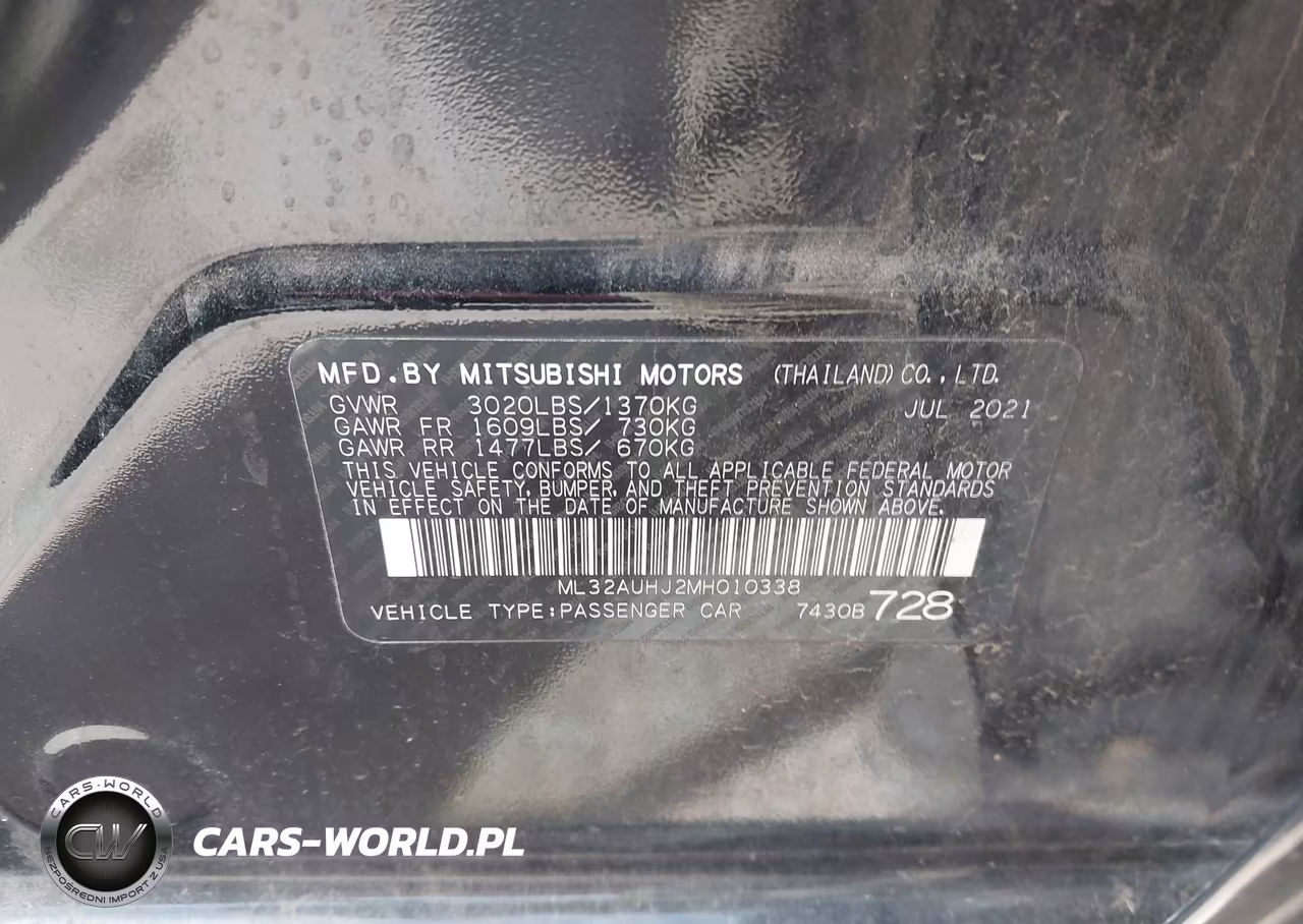 2021 Mitsubishi Mirage Carbonite Edition-Es-Le VIN:ML32AUHJ2MH010338 - 9