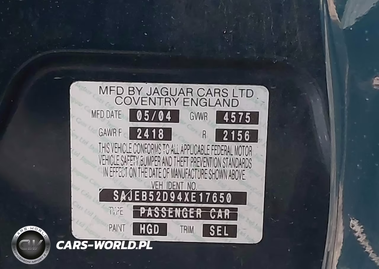 2004 Jaguar X-Type 2.5 VIN:SAJEB52D94XE17650 - 9