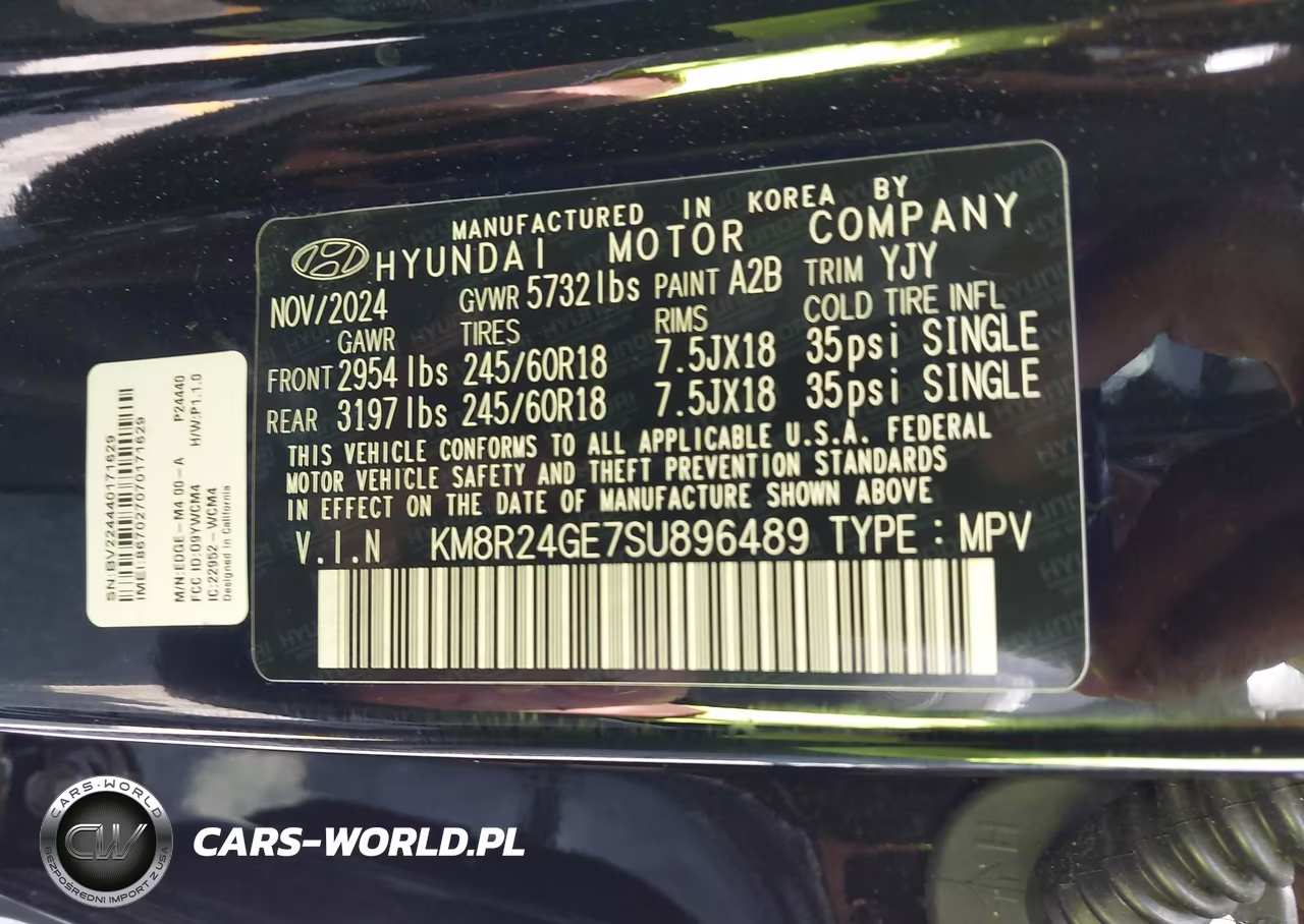 2025 Hyundai Palisade Sel VIN:KM8R24GE7SU896489 - 9