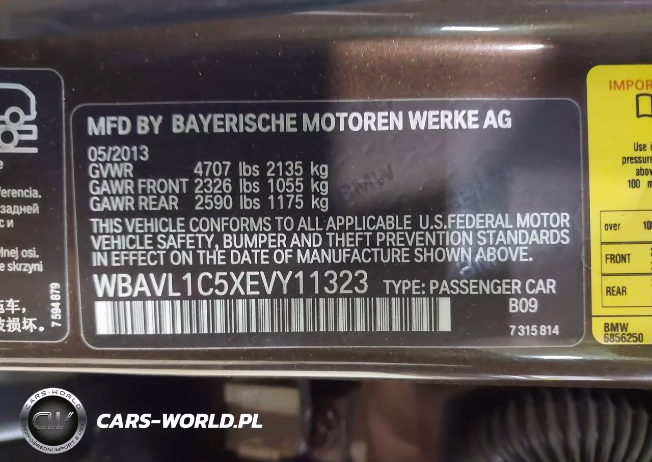 2014 BMW X1 xDrive28I VIN:WBAVL1C5XEVY11323 - 9