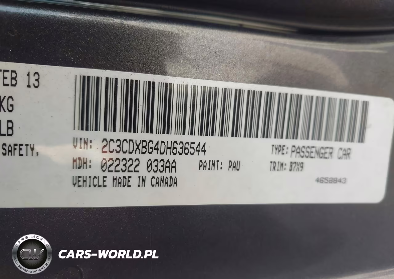 2013 Dodge Charger Se VIN:2C3CDXBG4DH636544 - 9