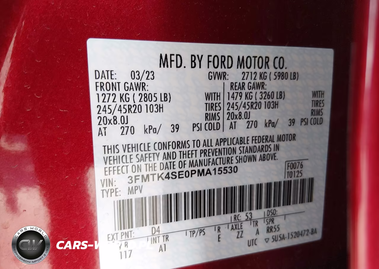 2023 Ford Mustang Mach-E Gt VIN:3FMTK4SE0PMA15530 - 9