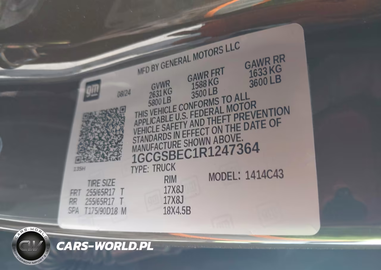 2024 Chevrolet Colorado VIN:1GCGSBEC1R1247364 - 9