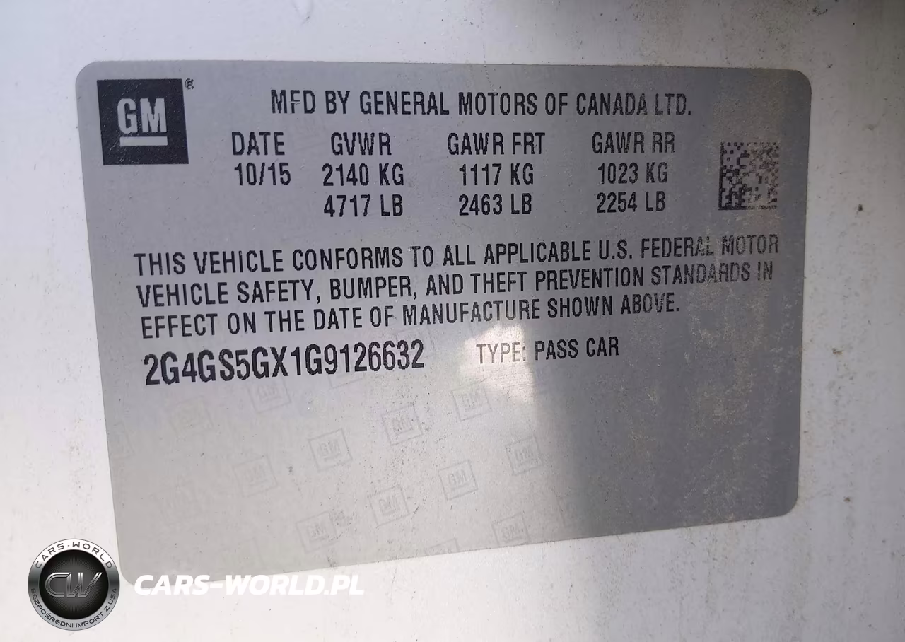 2016 Buick Regal Turbo Premium Ii VIN:2G4GS5GX1G9126632 - 9