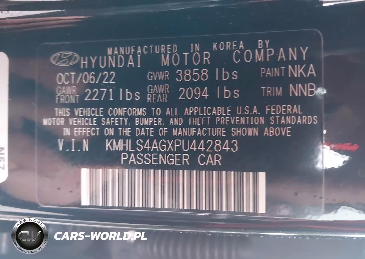 2023 Hyundai Elantra Sel VIN:KMHLS4AGXPU442843 - 9