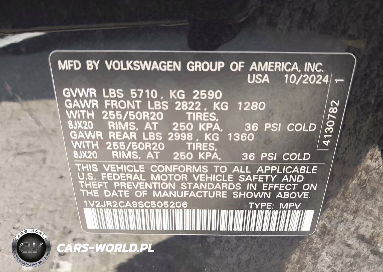 2025 Volkswagen Atlas 2.0T Se W-Technology VIN:1V2JR2CA9SC505206 - 9