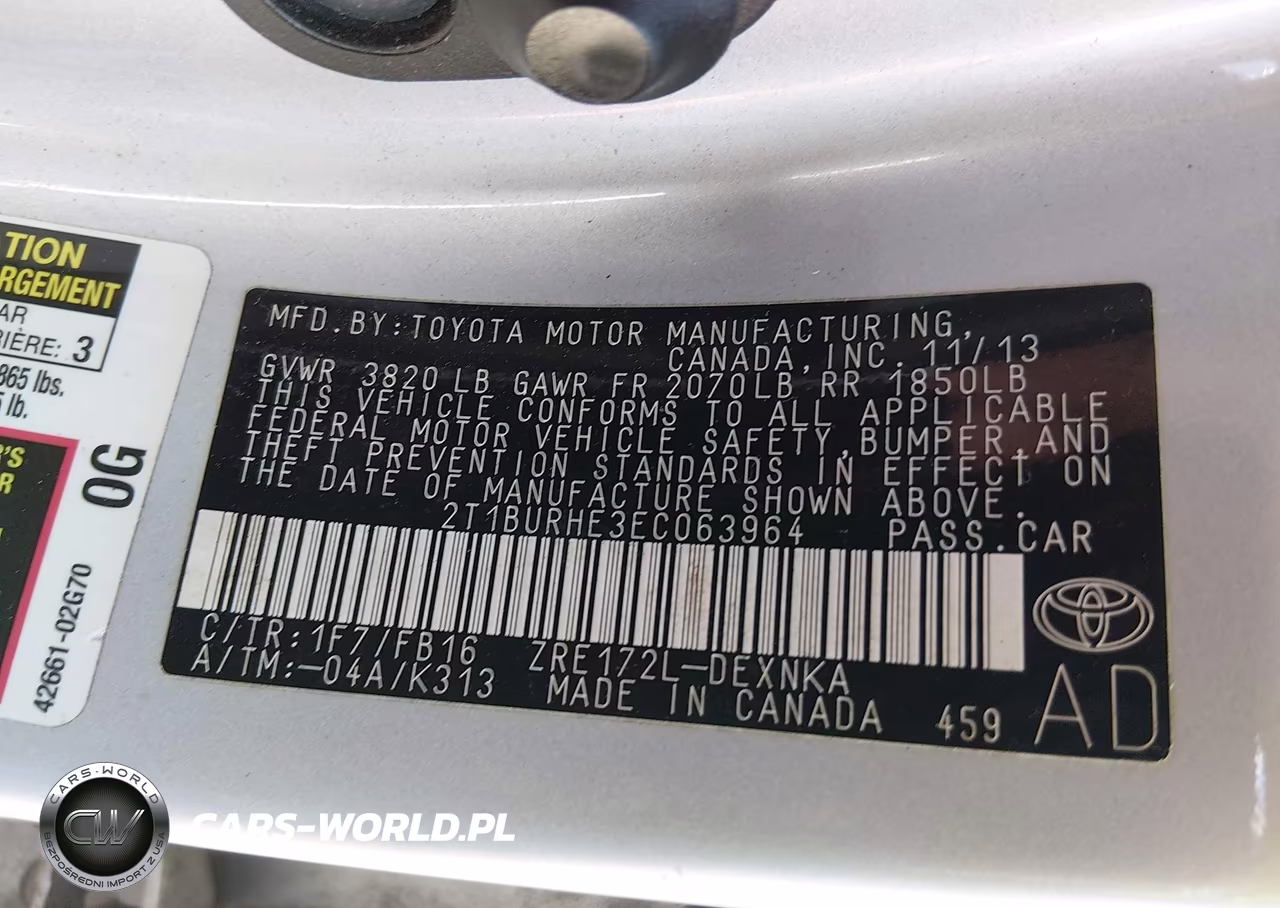 2014 Toyota Corolla Le VIN:2T1BURHE3EC063964 - 9