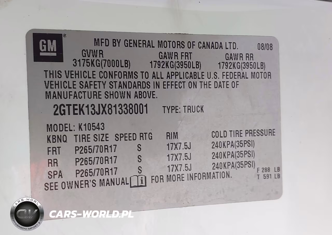 2008 GMC Sierra 1500 Sle1 VIN:2GTEK13JX81338001 - 9