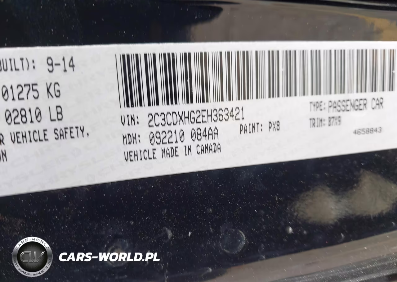 2014 Dodge Charger Sxt VIN:2C3CDXHG2EH363421 - 9